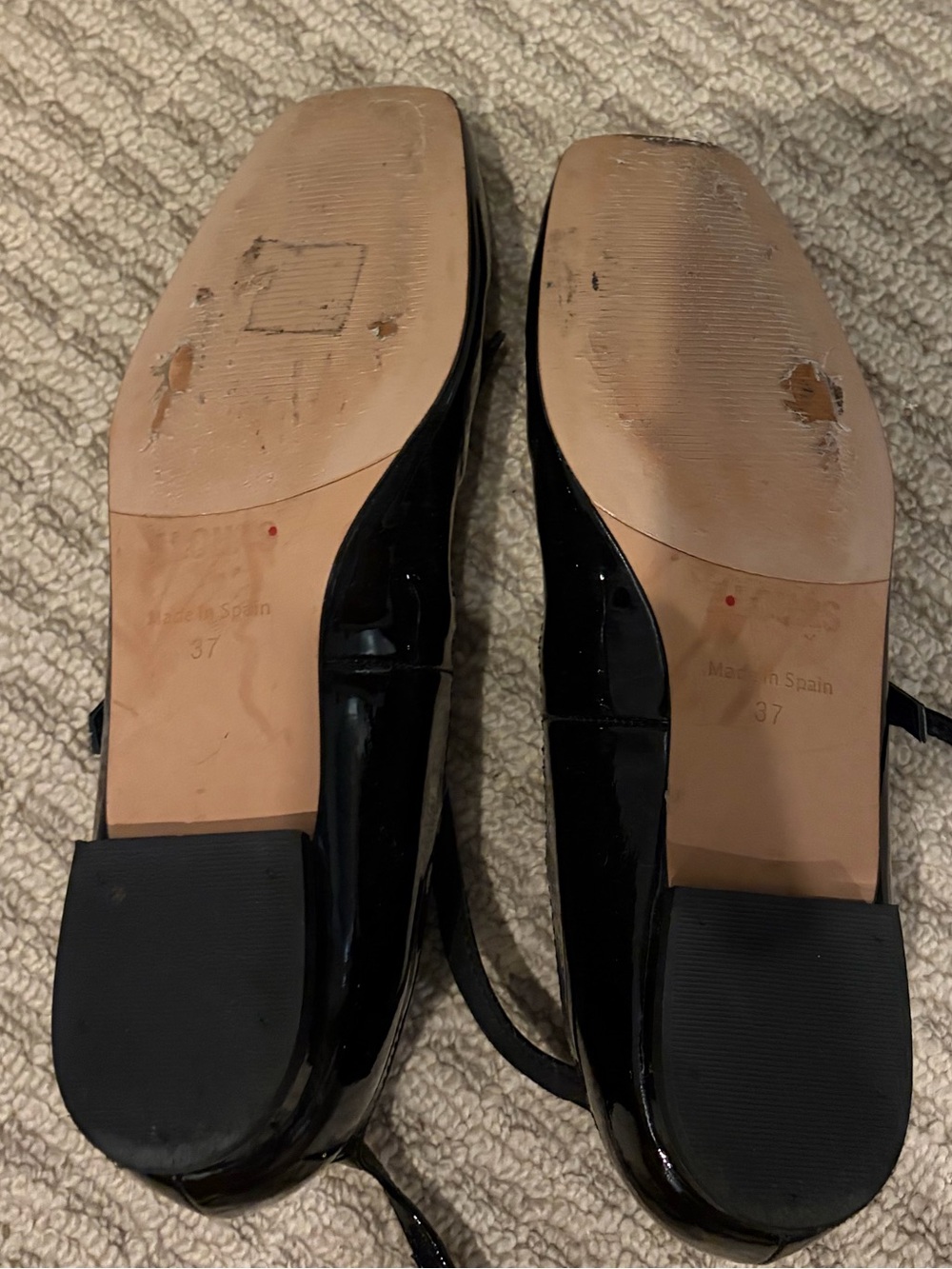 ALOHAS Black Patent Luke Leather Ballet Flat - Picture 8 of 9